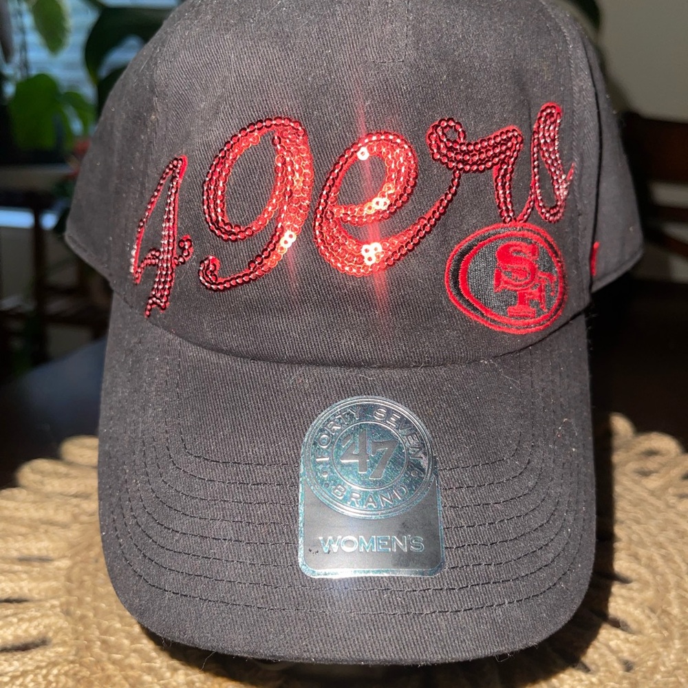 49er hat with sequence lettering